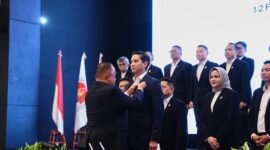 Pelantikan Ketua Umum DPP Perbasi Budisatrio Djiwandono beserta jajaran pengurus DPP lainnya untuk Periode 2024 - 2028