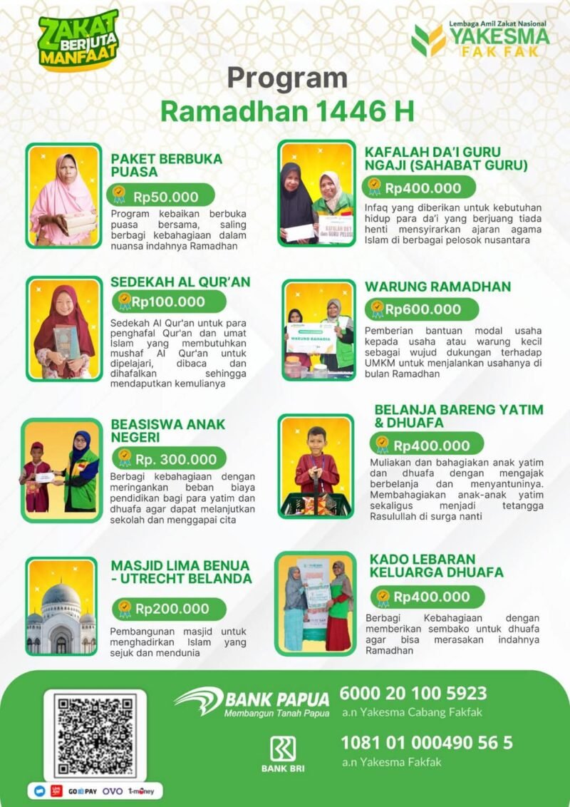 Program Ramadhan Laz Yakesma Fakfak.