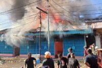 Foto. Salah satu ruko yang terkena dampak kebakaran.