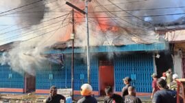 Foto. Salah satu ruko yang terkena dampak kebakaran.