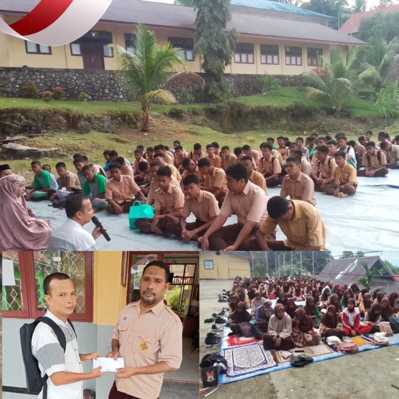 Foto. Kegiatan SMA Negeri 2 Fakfak bersama Relawan Rumah Zakat Fakfak.