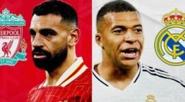 Foto. Duel Tim terbaik Eropa (Liverpool vs Real Madrid) di Anfield.