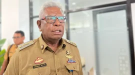 Bupati Mimika, Johannes Rettob, mengatakan evaluasi dilakukan sejak dirinya bersama Wakil Bupati Emanuel Kemong dilantik. Penilaian tersebut mencakup seluruh aset daerah, termasuk PT MAS (Foto : Ist)