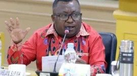 Anggota Dewan Perwakilan Daerah Republik Indonesia (DPD RI) daerah pemilihan Papua Barat Daya, Agustinus R. Kambuaya dalam satu kesempatan memberikan pandangan (foto/istimewa)